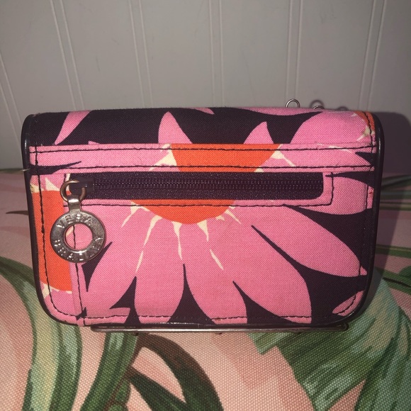 Vera Bradley Retired Loves Me Pink Print Wallet - Picture 6 of 6
